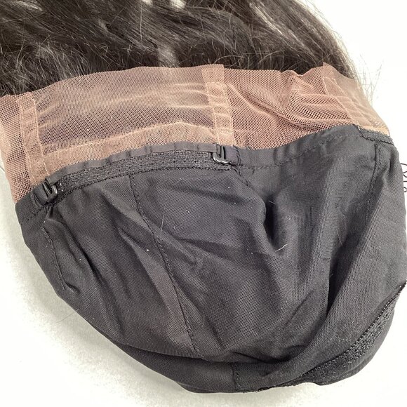 Straight 14” #Natural Black 100% Human Hair 360° Full Cap Lace Frontal - Picture 8 of 11